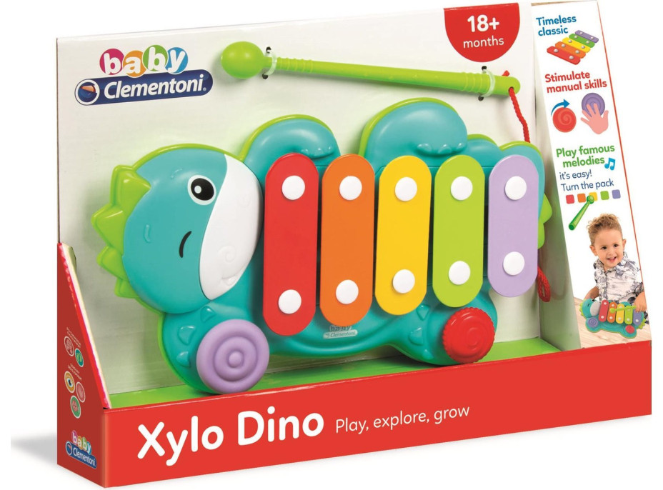 CLEMENTONI BABY Xylofón Dino