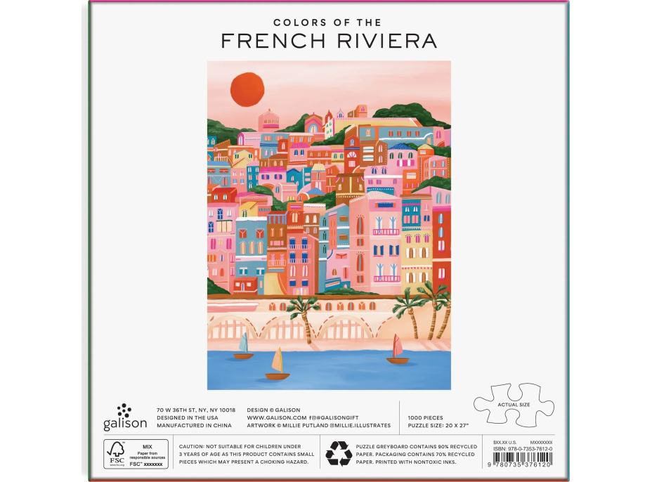 GALISON Puzzle Farby Francúzskej riviéry 1000 dielikov