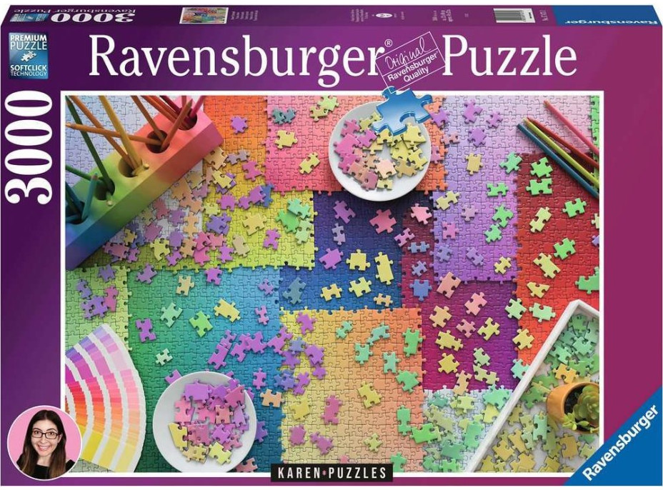 RAVENSBURGER Puzzle Karen: Puzzle over puzzle 3000 dielikov