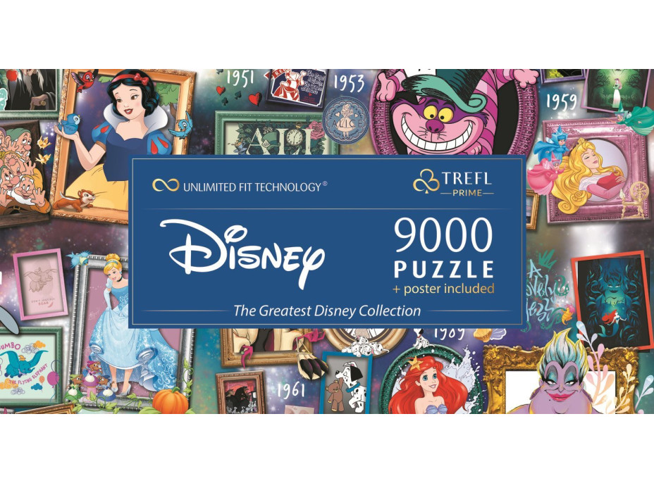 TREFL Puzzle UFT Disney: V priebehu rokov 9000 dielikov