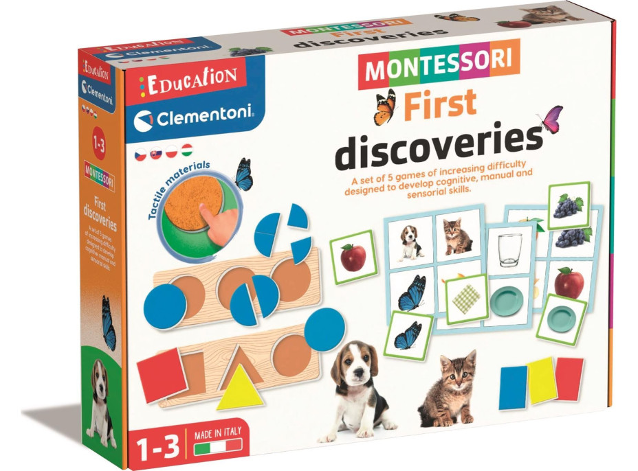 CLEMENTONI Sada Montessori: Prvé objavy