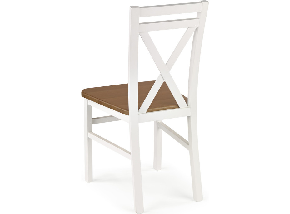 Jedálenská stolička DARIA 2 - biela / jelša