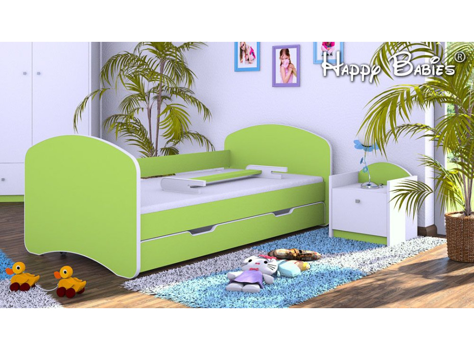 Detská posteľ so zásuvkou 180x90 cm - hrášková