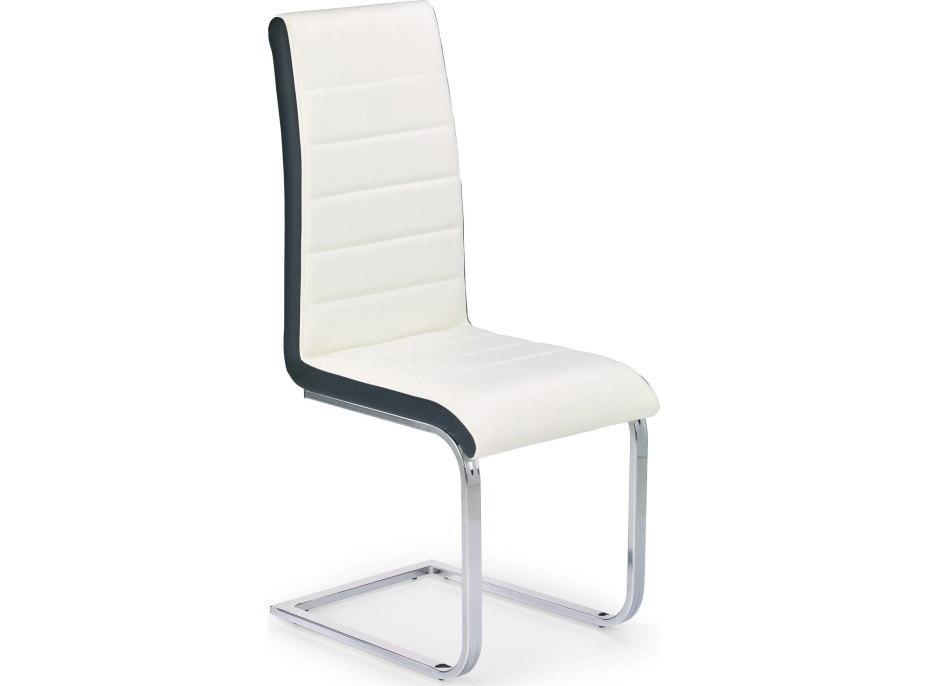 Jedálenská stolička PERLA - biela / čierna