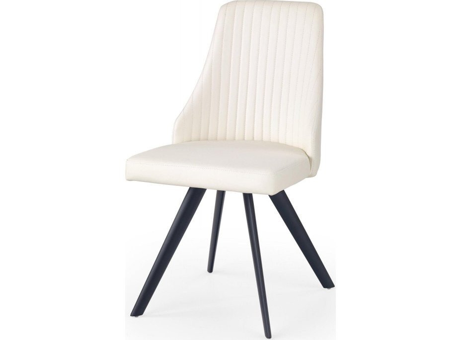 Jedálenská stolička SABRINA - biela / čierna