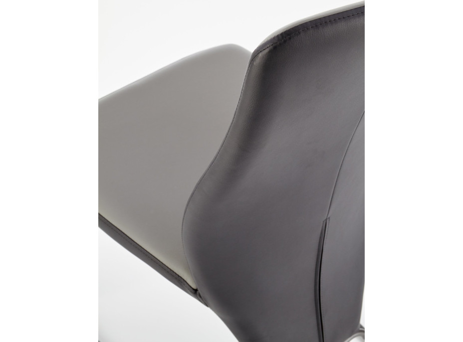 Jedálenská stolička ZARINA - šedá / čierna