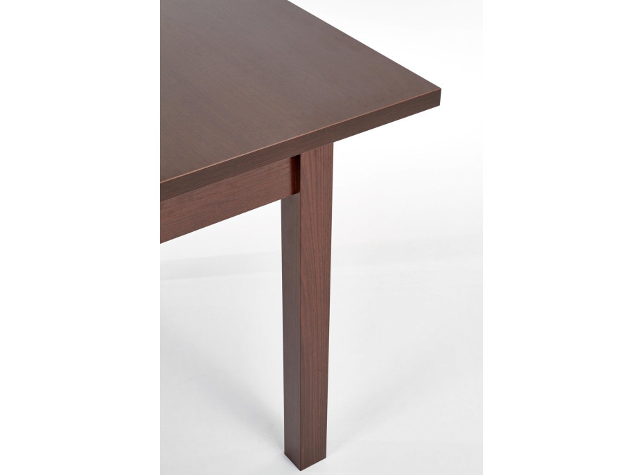 Jedálenský stôl MAURICIUS - 118(158)x75x76 cm - rozkladací - tmavý orech