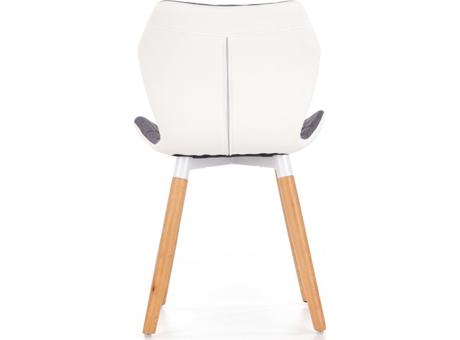 Jedálenská stolička FRANCOISE - šedé / biele