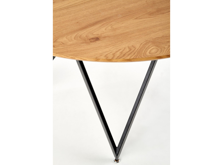 Jedálenský stôl MOSAMBIK - 120x75 cm - dub zlatý/čierny
