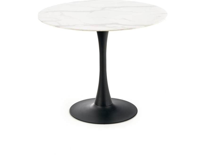 Jedálenský stôl AMBROSIA - 90x72 cm - sklo/čierny