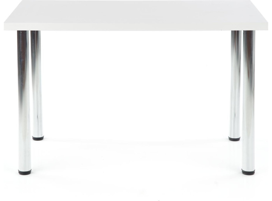 Jedálenský stôl DOME 120x75x68 cm - biely/chrómový