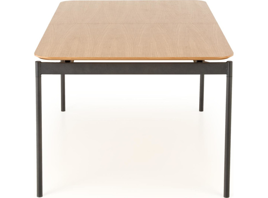Jedálenský stôl MART - 170(250)x100x75 cm - prírodný dub/čierny
