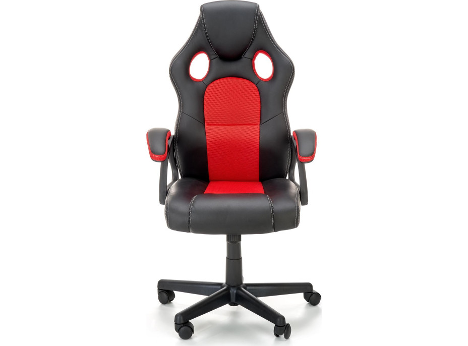 Kancelárska stolička FERROL - čierna / červená