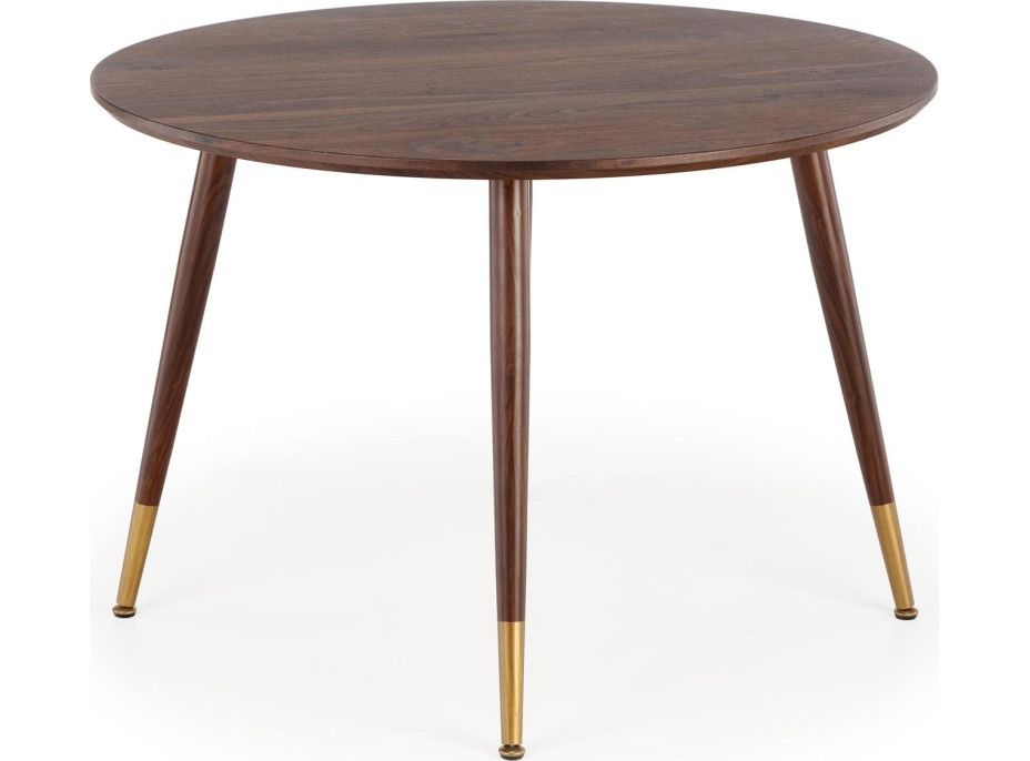 Jedálenský stôl DOMINIK - 110x76 cm - orech/zlatý