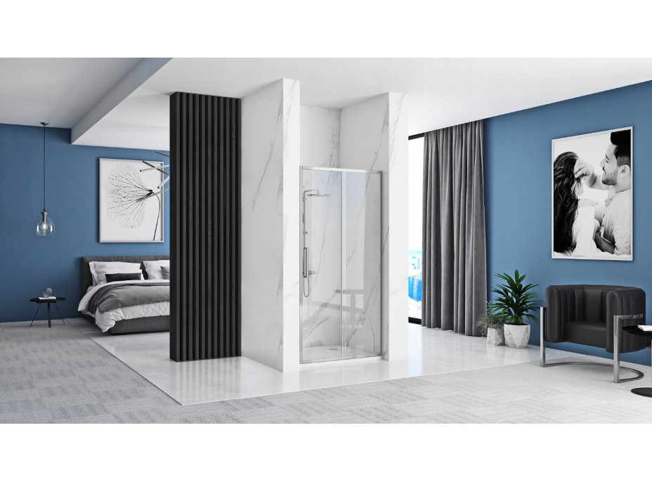Sprchové dvere MAXMAX Rea RAPID slide 150 cm - chróm