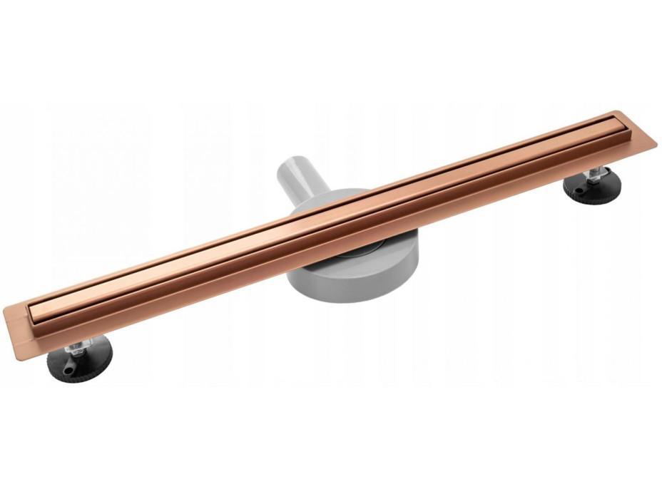 Sprchový žľab MAXMAX Rea NEO PRE SLIM - medený brúsený