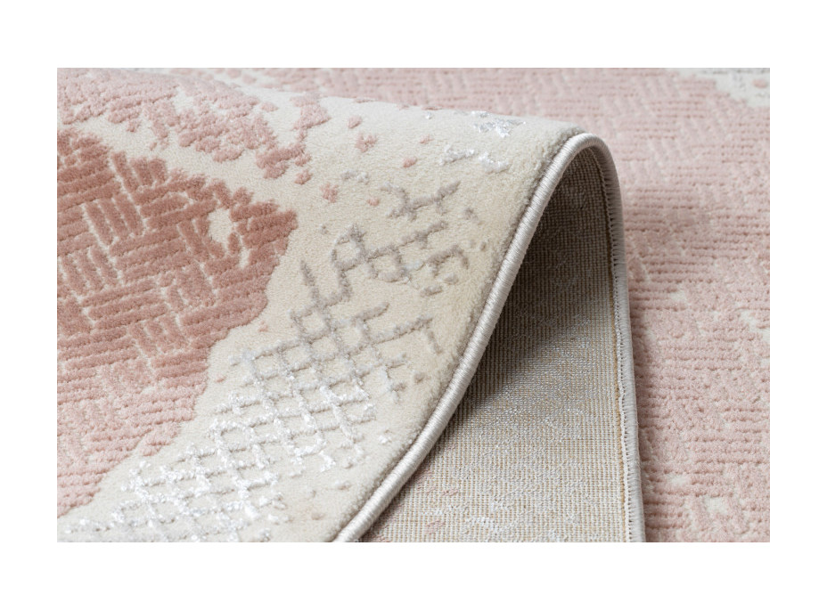 Kusový koberec Core A004 Frame beige/pink
