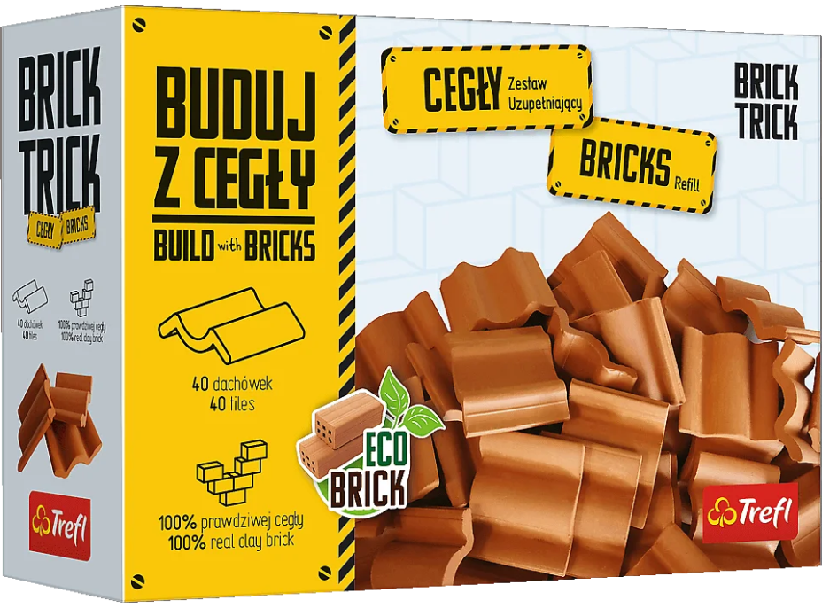 TREFL BRICK TRICK Balenie strešných škridiel 40ks