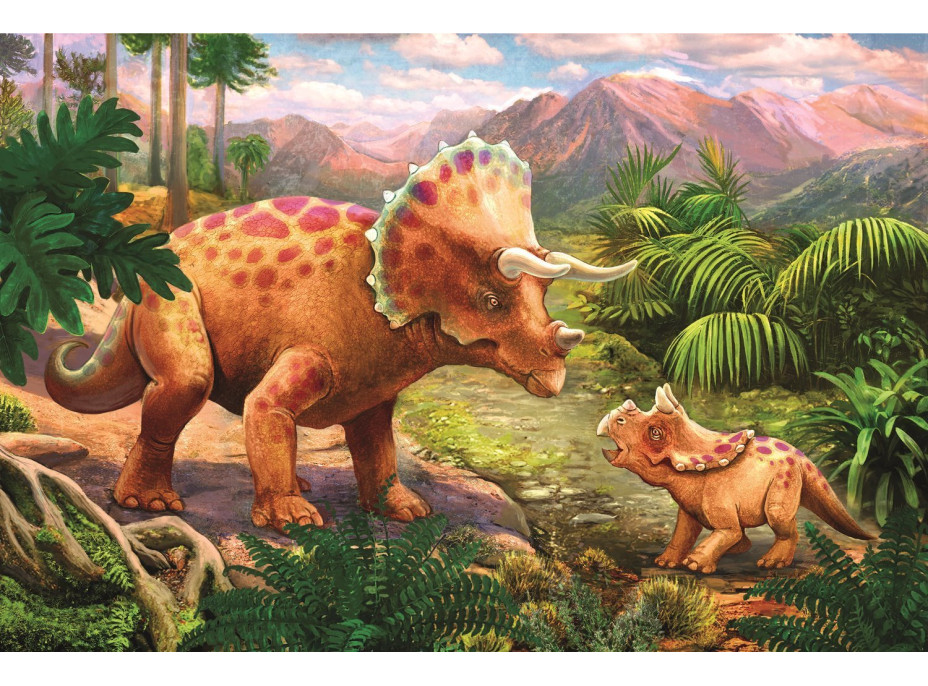 TREFL Displej Puzzle Úžasní dinosaury 54 dielikov (40 ks)