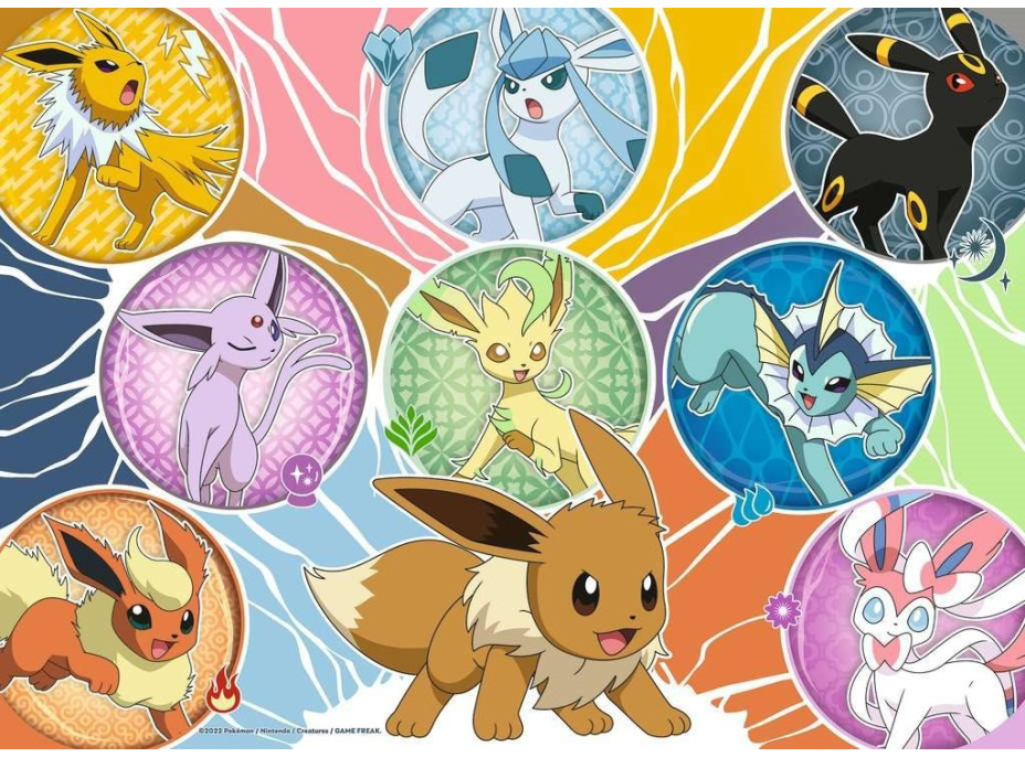 RAVENSBURGER Puzzle Pokémon 4x100 dielikov