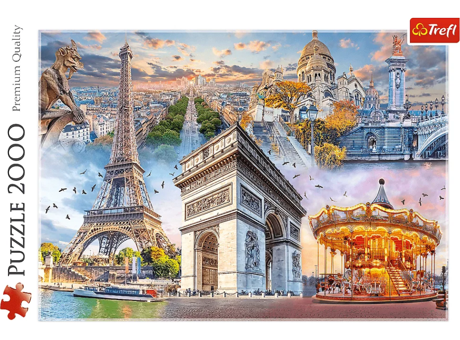 TREFL Puzzle Víkend v Paríži 2000 dielikov