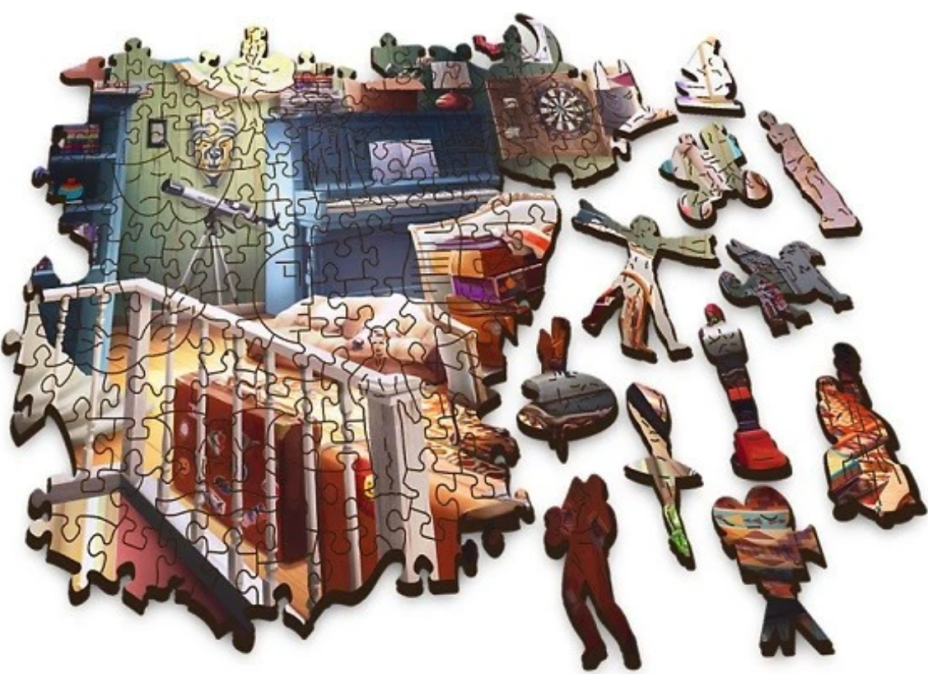 Trefl Wood Craft Origin puzzle Poklady na pôde 501 dielikov