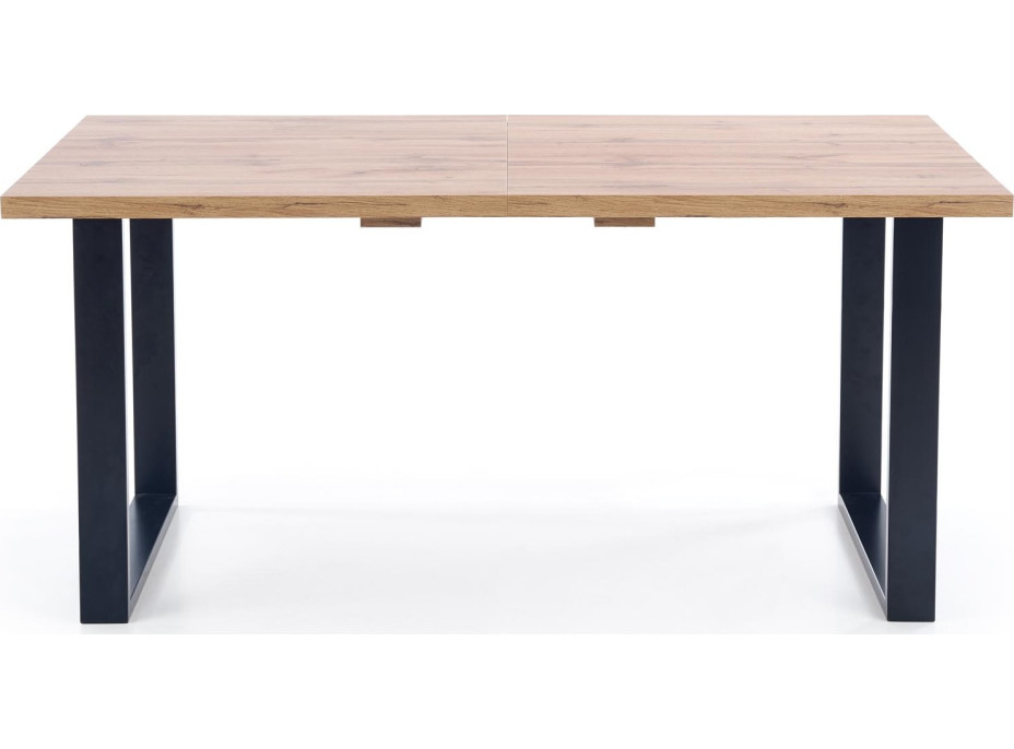 Jedálenský stôl NOVE - 135(185)x85x74 cm - rozkladací - dub wotan/čierny