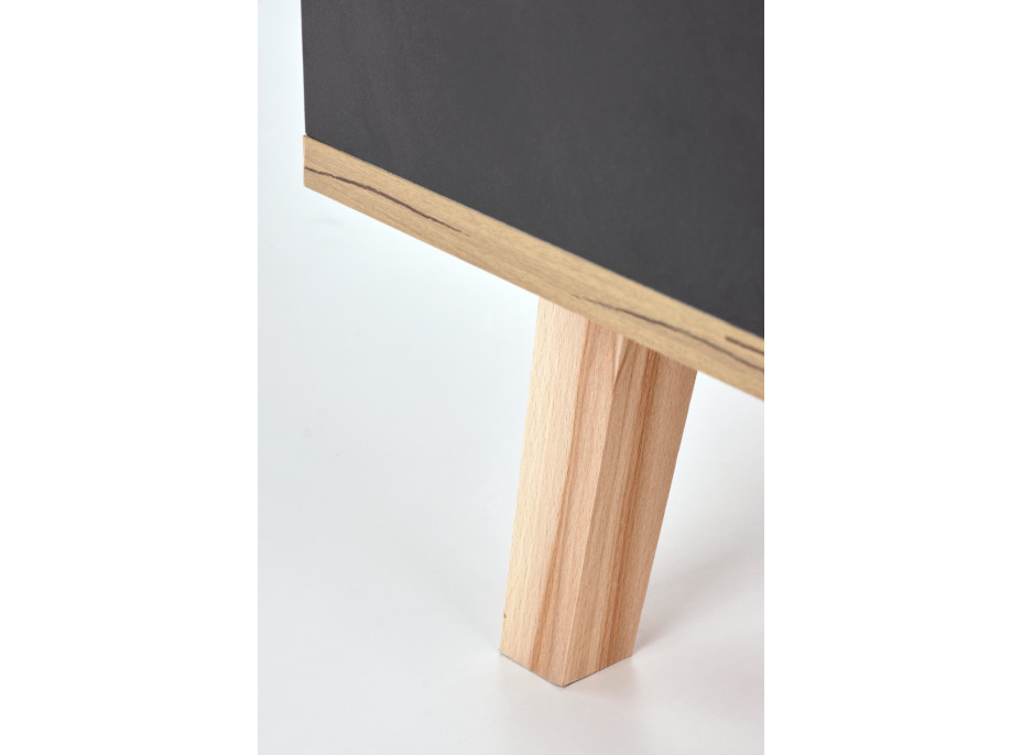 Písací stôl SNAPE - šedý/dub votan