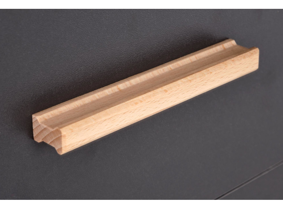 Písací stôl SNAPE - šedý/dub votan