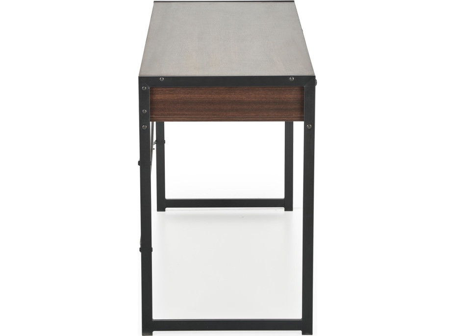 Písací stôl MEDA - orech/čierny