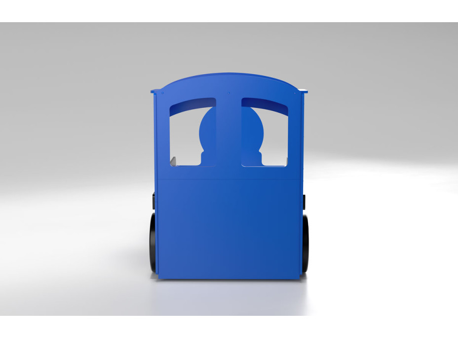 Detská posteľ 3D MAŠINKA 190x90 cm - modrá