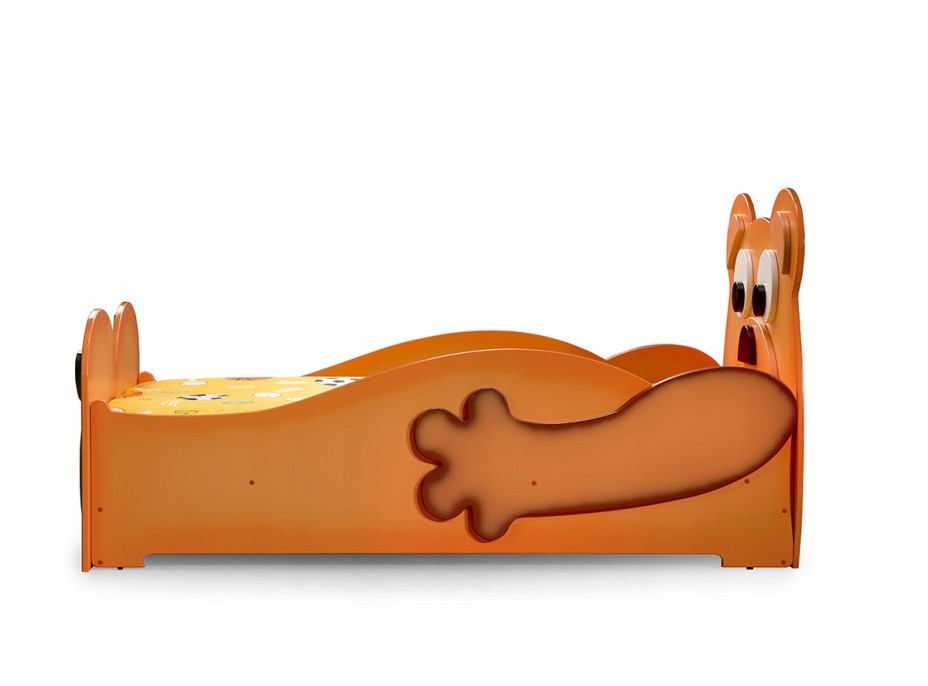 Detská posteľ 3D MACKO 200x90 cm - hnedá