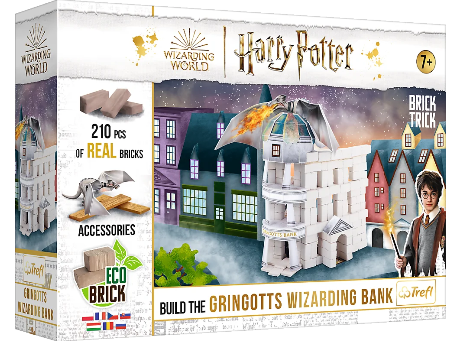 TREFL BRICK TRICK Harry Potter: Gringottova kúzelnícka banka M 210 dielov