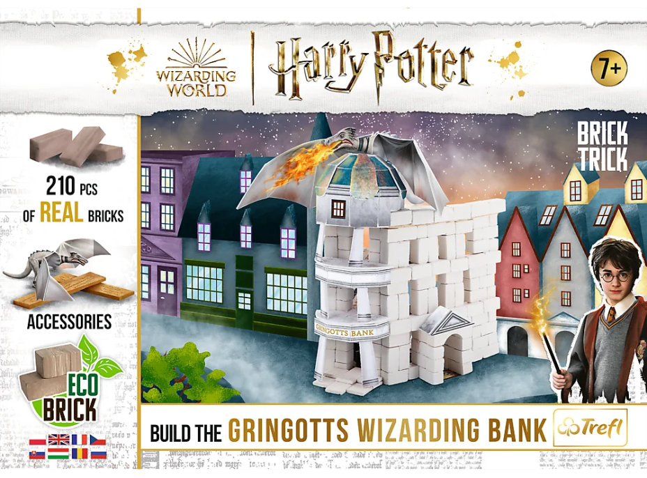 TREFL BRICK TRICK Harry Potter: Gringottova kúzelnícka banka M 210 dielov