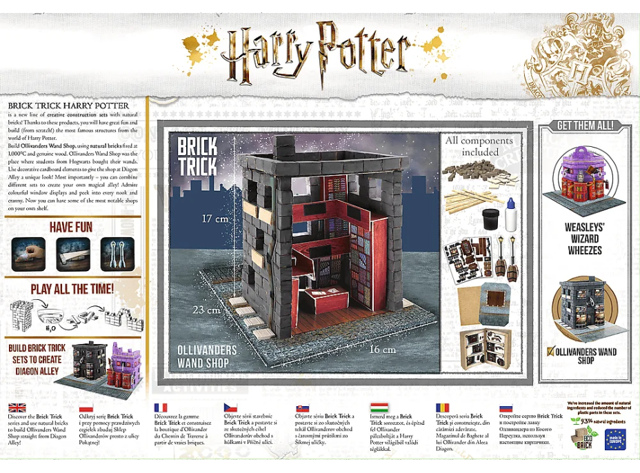 TREFL BRICK TRICK Harry Potter: Ollivanderov obchod s paličkami M 230 dielov