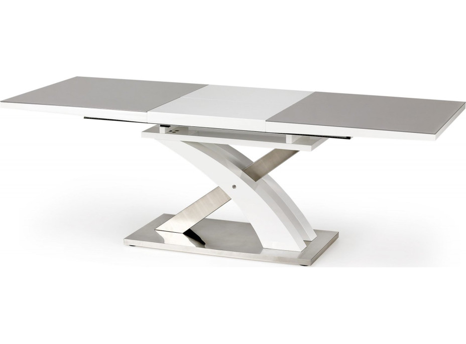 Jedálenský stôl STEVEN 2 - 160(220)x90x77 cm - rozkladací - popolavý