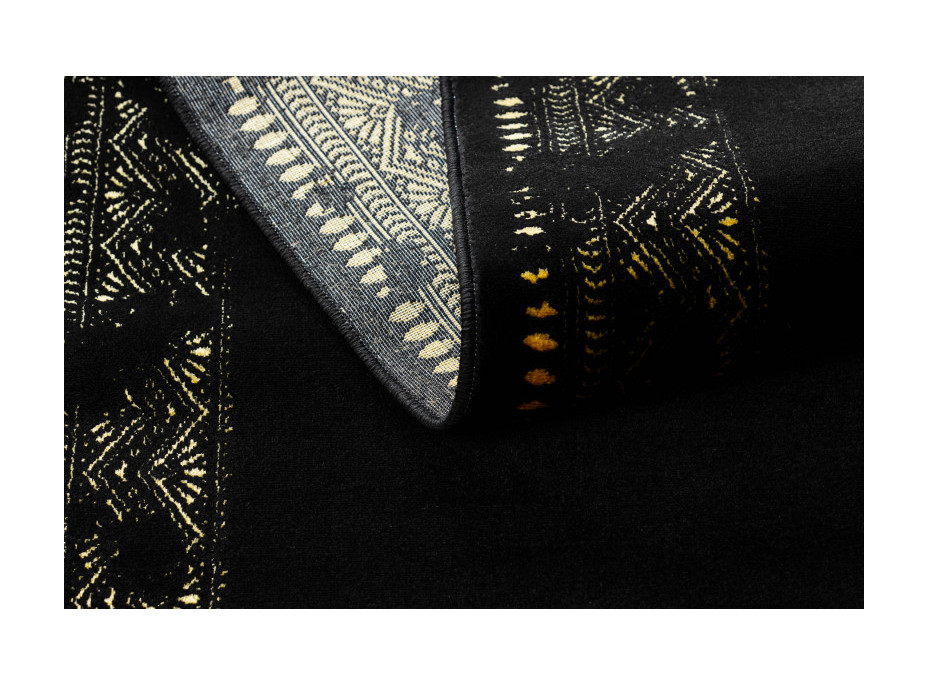 Behúň Gloss 408C 86 geometric black/gold