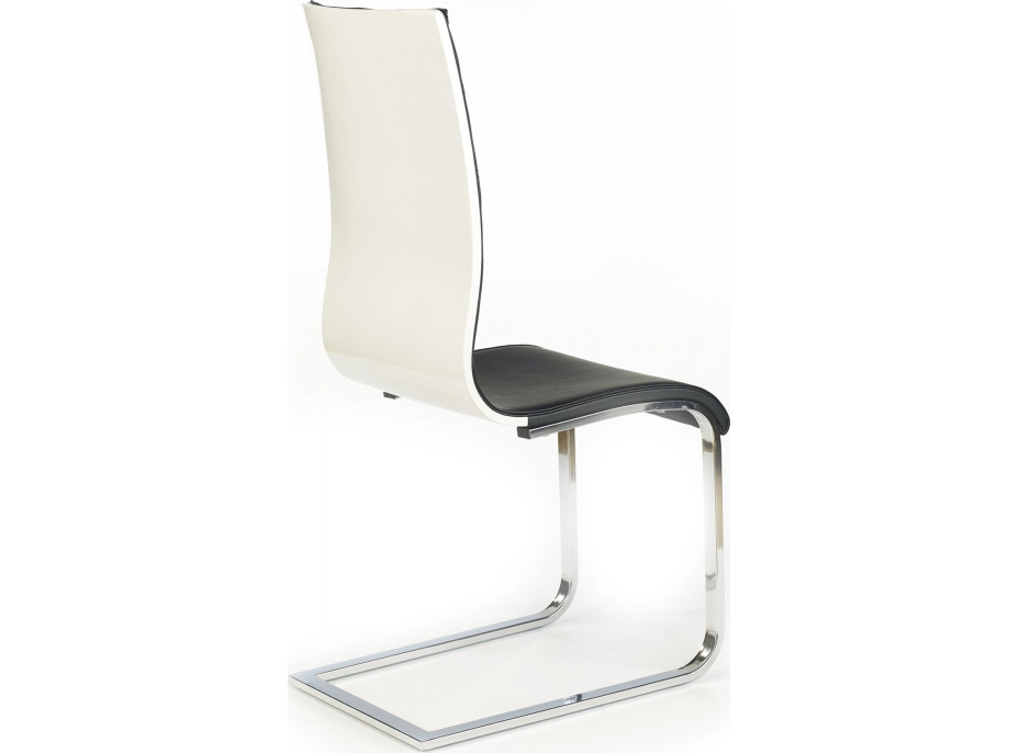 Jedálenská stolička PAMELA - čierna/biela