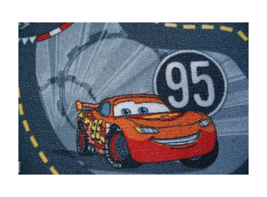 Detský koberec CARS ŠEDÝ