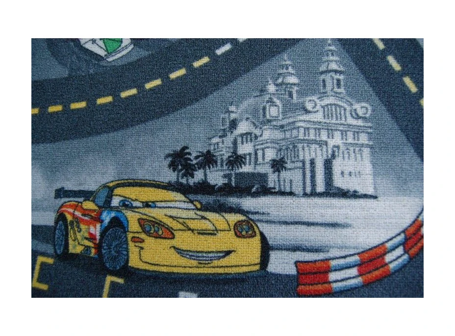 Detský koberec CARS ŠEDÝ