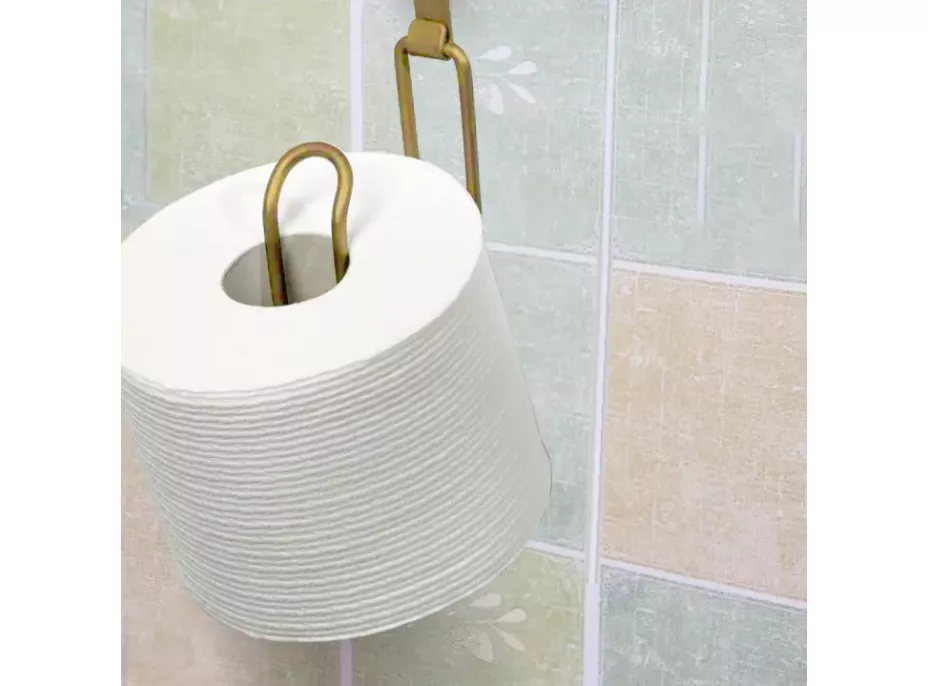 Držiak toaletného papiera SOLO VERTICAL - kov - zlatý matný