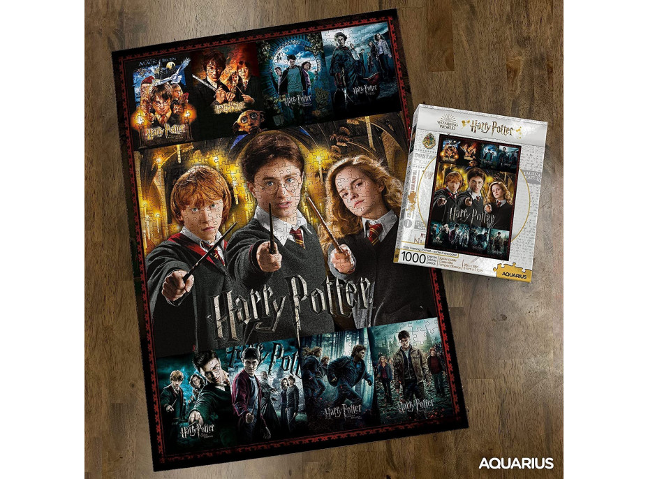 AQUARIUS Puzzle Harry Potter: Filmové plagáty 1000 dielikov