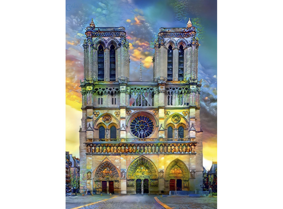 BLUEBIRD Puzzle Katedrála Notre-Dame, Paríž 1000 dielikov