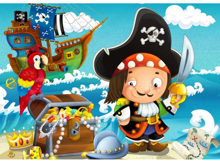 BLUEBIRD Puzzle Poklad pirátov 48 dielikov