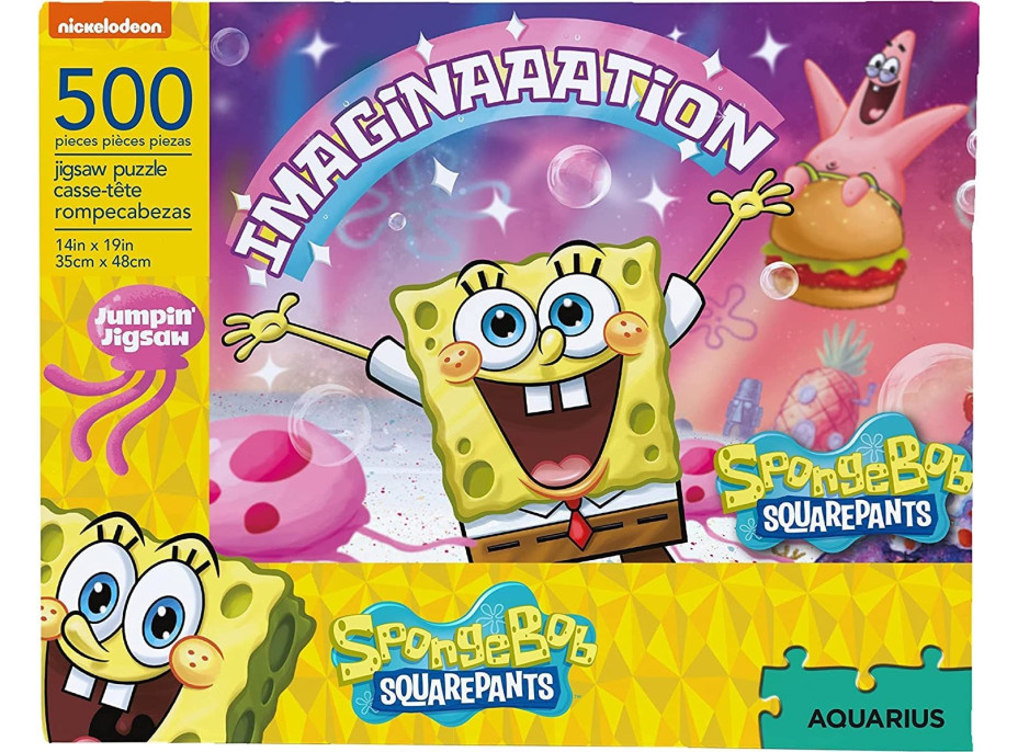 AQUARIUS Puzzle SpongeBob SquarePants: Predstavivosť 500 dielikov