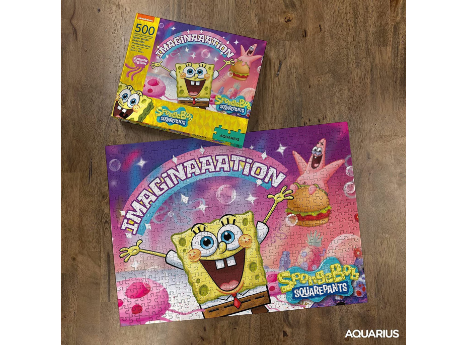 AQUARIUS Puzzle SpongeBob SquarePants: Predstavivosť 500 dielikov