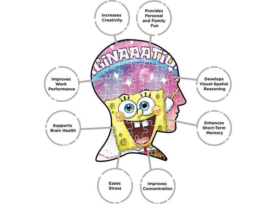 AQUARIUS Puzzle SpongeBob SquarePants: Predstavivosť 500 dielikov