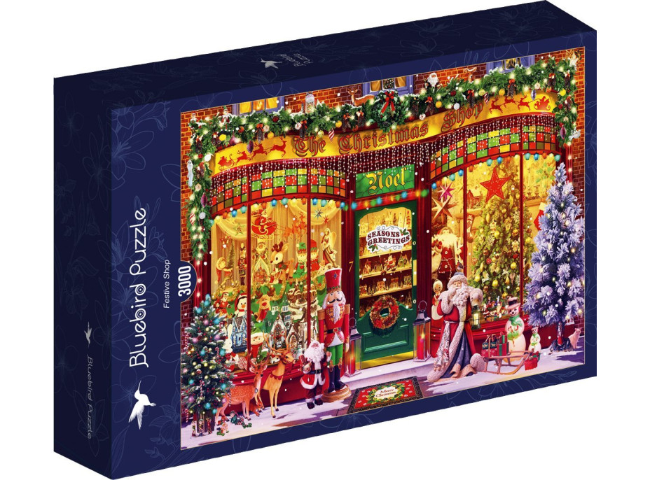 BLUEBIRD Puzzle Vianočný obchodík 3000 dielikov