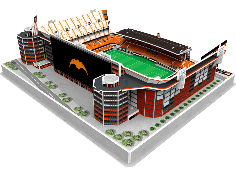 3D PUZZLE STADIUM Svietiace 3D puzzle Štadión Mestalla - FC Valencia