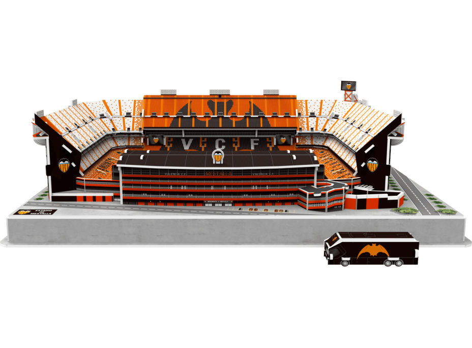 3D PUZZLE STADIUM Svietiace 3D puzzle Štadión Mestalla - FC Valencia